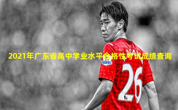 2021年广东省高中学业水平合格性考试成绩查询